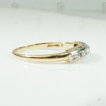 Classic Two Tone Gold and Diamond Band