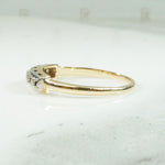 Classic Two Tone Gold and Diamond Band