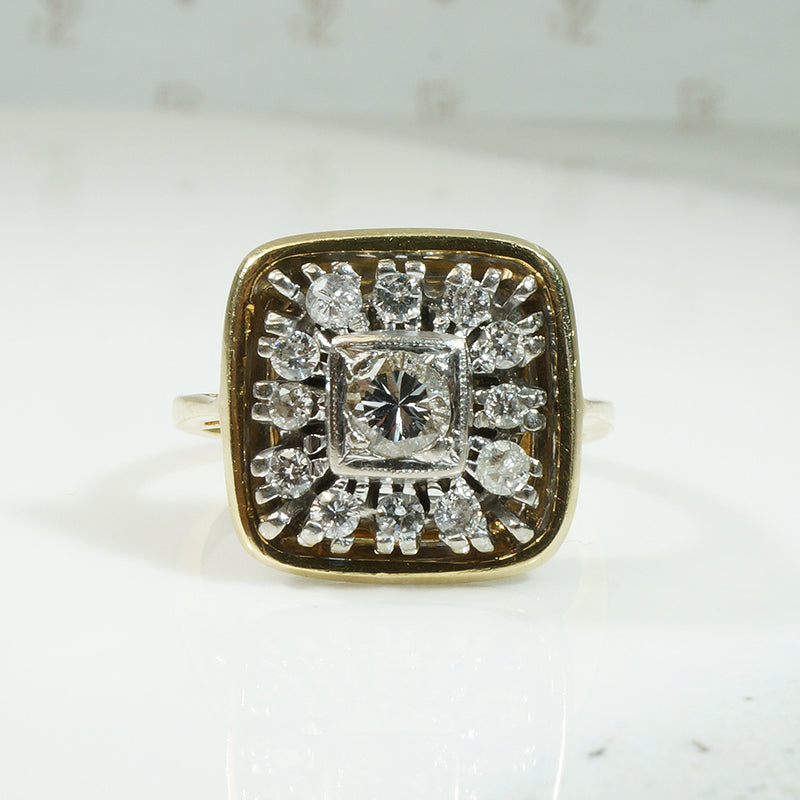 Fabulous Mid Mod Diamond Ring