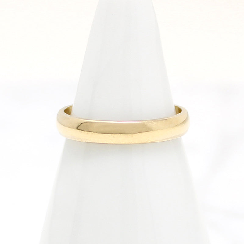 Slim Half Round Gold Wedding Band