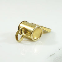 Fun Little Gold Vintage Whistle Charm