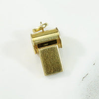 Fun Little Gold Vintage Whistle Charm