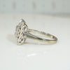Fab 1940's Square Diamond Set Ring