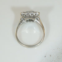 Fab 1940's Square Diamond Set Ring