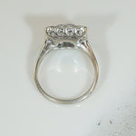 Fab 1940's Square Diamond Set Ring