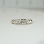 Art Deco White Gold Diamond Band