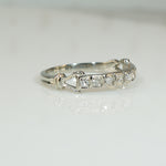 Art Deco White Gold Diamond Band