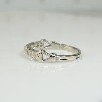 Art Deco White Gold Diamond Band