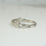 Art Deco White Gold Diamond Band
