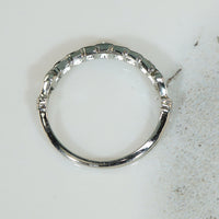 Art Deco White Gold Diamond Band