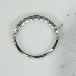 Art Deco White Gold Diamond Band