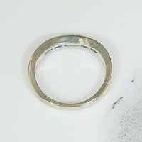 Estate Gently Curved Diamond Band in White Gold