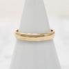 Handsome Mid Century Granat Gold Wedding Band