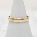 Handsome Mid Century Granat Gold Wedding Band