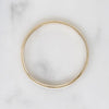 Handsome Mid Century Granat Gold Wedding Band
