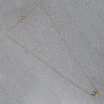 Stylized Gold Moon & Diamond Star Necklace