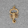 Naturalistic Scorpion Charm in 14k Gold