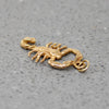Naturalistic Scorpion Charm in 14k Gold