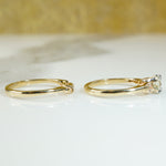 Vintage Gold Diamond Wedding Set