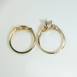 Vintage Gold Diamond Wedding Set