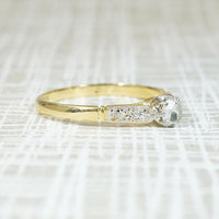 Enchanting Rose Cut Diamond Engagement Ring