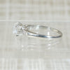 Cool & Austere Moonstone in Platinum Ring