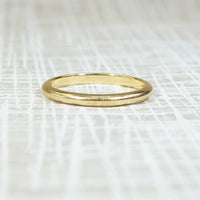 Slim & Substantial 14k Gold Wedding Band