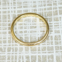 Slim & Substantial 14k Gold Wedding Band