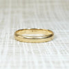 Subtly Curved Vintage Gold Wedding Band