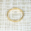 Subtly Curved Vintage Gold Wedding Band