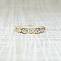 Pretty 1930s Two-Tone Diamond Wedding Band