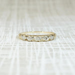 Pretty 1930s Two-Tone Diamond Wedding Band