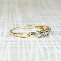 Pretty 1930s Two-Tone Diamond Wedding Band