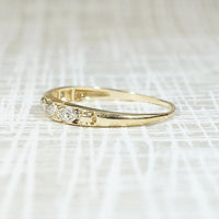 Pretty 1930s Two-Tone Diamond Wedding Band