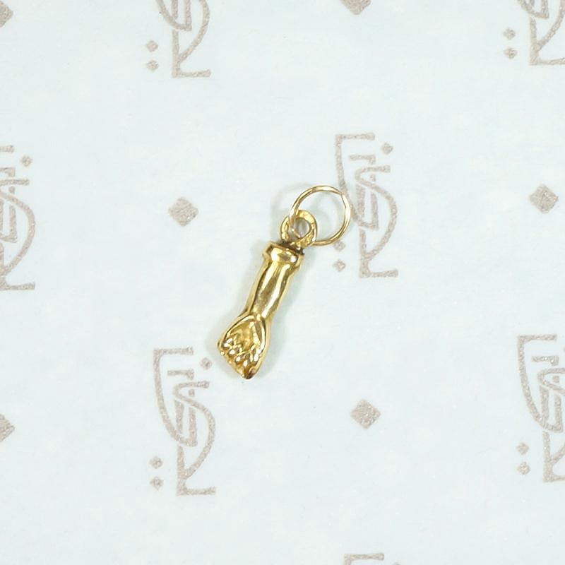 Tiny & Powerful 18k Gold Figa Charm