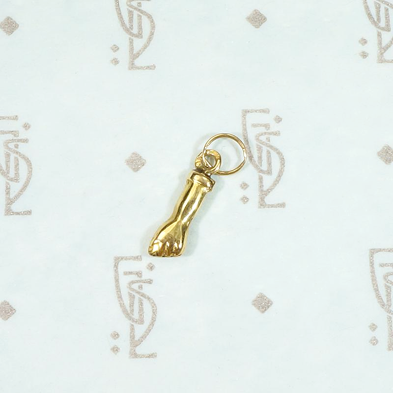 Tiny & Powerful 18k Gold Figa Charm