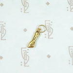Tiny & Powerful 18k Gold Figa Charm