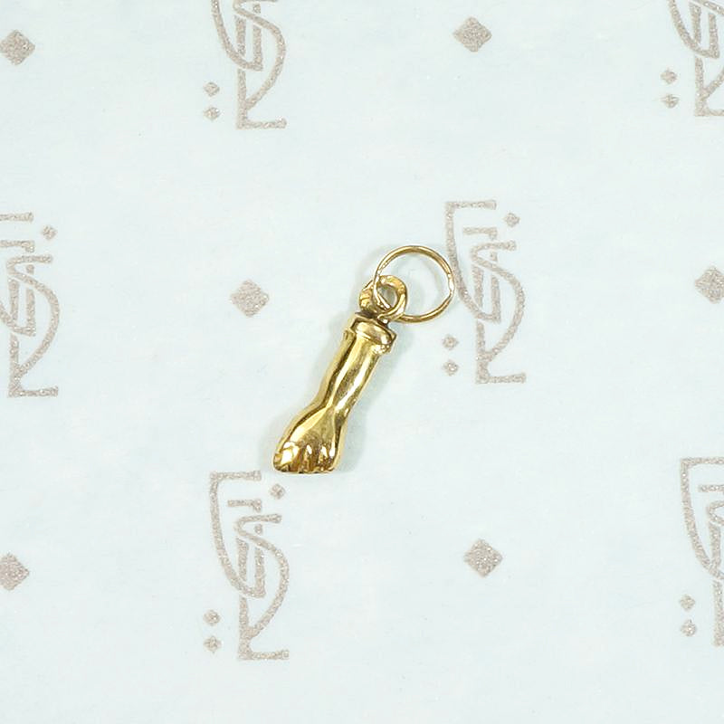 Tiny & Powerful 18k Gold Figa Charm