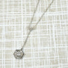Platinum & Diamond Hexagonal Lavalier Pendant