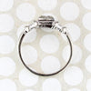 Sweet Diamond Engagement Ring with Filigree & Engraving