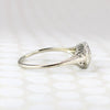 Graceful 18k White Gold Filigree Diamond Solitaire Ring