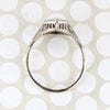 Graceful 18k White Gold Filigree Diamond Solitaire Ring