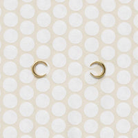 Celestial Gold Crescent Moon Stud Earrings