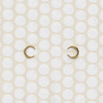 Celestial Gold Crescent Moon Stud Earrings
