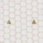 Petite Pyramid 14k Gold Stud Earrings