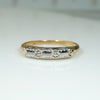 Lovely 1940s Two Tone Gold Wedding Band