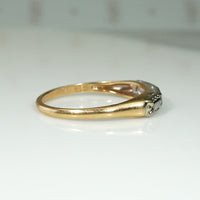 Lovely 1940s Two Tone Gold Wedding Band