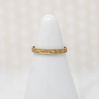 Pretty Posy Engraved Gold Tiny Ring