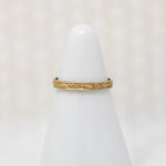 Pretty Posy Engraved Gold Tiny Ring