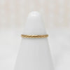Sweetest Slip of a Floral Patterned Gold Tiny Ring